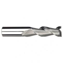 3/8" Dia. - 7/8 LOC - 2-1/2" OAL - .030 Radius 2 FL Carbide S/E HP End Mill-Uncoated - A1 Tooling