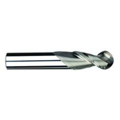 1/2" Dia. - 3-1/4" OAL - Uncoat CBD-Ball End HP End Mill-2 FL - A1 Tooling