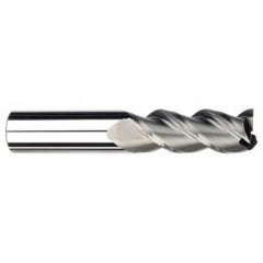 1/4" Dia. - 1-1/4" LOC - 3" OAL - .030 Radius 3 FL Carbide S/E HP End Mill-Uncoated - A1 Tooling