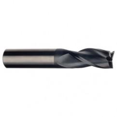 1/4 Dia. x 2-1/2 Overall Length 3-Flute Square End Solid Carbide SE End Mill-Round Shank-Center Cut-AlTiN - A1 Tooling