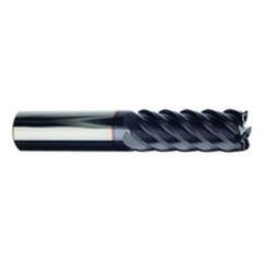 3/8" Dia. - 1/2" LOC - 2-1/2" OAL - .030 Radius 6 FL Carbide S/E HP End Mill-TiAlN-x - A1 Tooling