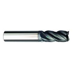 1/2 Dia. x 4 Overall Length 4-Flute .060 C/R Solid Carbide SE End Mill-Round Shank-Center Cut-AlCrN-X - A1 Tooling