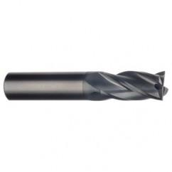 3/4 Dia. x 5 Overall Length 4-Flute Square End Solid Carbide SE End Mill-Round Shank-Center Cut-AlTiN - A1 Tooling