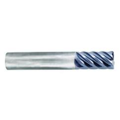 5/8" Dia. - 1-1/4" LOC - 3-1/2" OAL - .030 Radius 6 FL Carbide S/E HP End Mill-nACo - A1 Tooling