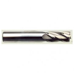 10mm Dia. x 70mm Overall Length 4-Flute Square End Solid Carbide SE End Mill-Round Shank-Center Cut-TiN - A1 Tooling