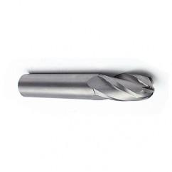 7mm Dia. - 63mm OAL - Ball Nose SE AlTiN Carbide End Mill - 4 FL - A1 Tooling