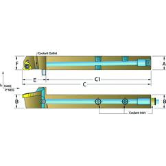 ASER1616-H16 Jet-Stream Toolholder - A1 Tooling