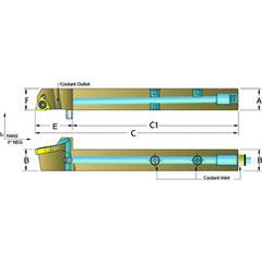 ASER1616-H16 Jet-Stream Toolholder - A1 Tooling