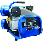 4 Gallon Twin Stack Portable Air Compressor; 2HP 115V 1PH Motor; 4.6CFM@90 PSI; 77lbs - A1 Tooling