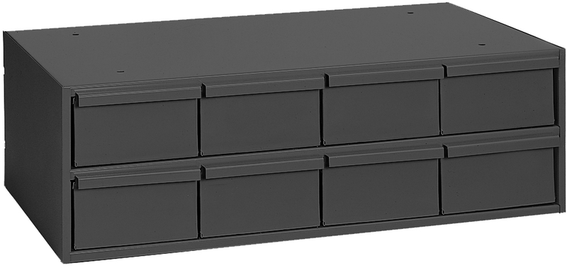 11-5/8" Deep - Steel - 8 Drawer Cabinet - for small part storage - Gray - A1 Tooling