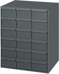 11-5/8" Deep - Steel - 18 Drawers (vertical) - for small part storage - Gray - A1 Tooling