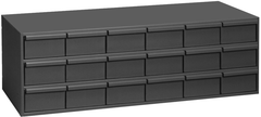11-5/8" Deep - Steel - 18 Drawer Cabinet - for small part storage - Gray - A1 Tooling