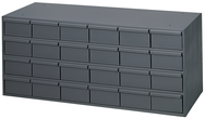 11-5/8" Deep - Steel - 24 Drawer Cabinet - for small part storage - Gray - A1 Tooling
