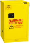 12 Gallon - All Welded - FM Approved - Flammable Safety Cabinet - Self-closing Doors - 1 Shelf - Safety Yellow - A1 Tooling