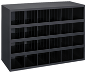 23-7/8 x 12 x 33-3/4'' (24 Compartments) - Steel Compartment Bin Cabinet - A1 Tooling