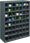 42 x 12 x 33-3/4'' (56 Compartments) - Steel Compartment Bin Cabinet - A1 Tooling