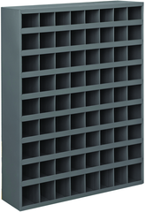 42 x 12 x 33-3/4'' (72 Compartments) - Steel Compartment Bin Cabinet - A1 Tooling