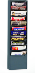 9-3/4 x 4-1/8 x 36'' - 11 Pocket Literature Rack - A1 Tooling