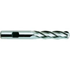 1/2 x 1/2 x 2 x 4 4Fl Long SE Ball 8% Cobalt End Mill - A1 Tooling