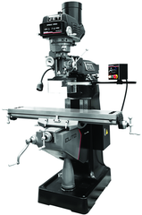 9 x 49" Table Variable Speed Mill With 3-Axis ACU-RITE 200S (Quill) DRO and X - Y - Z-Axis JET Powerfeeds - A1 Tooling