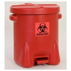 14 GAL POLY BIOHAZ SAFETY WASTE CAN - A1 Tooling