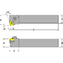 MCKNL20-4D - 1-1/4 x 1-1/4" SH - LH - Turning Toolholder - A1 Tooling