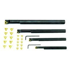 4 Pc. RH Boring Bar Set with 20 Inserts - A1 Tooling