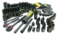 STANLEY® FATMAX® 1/4" & 3/8" Drive 141 Piece Matte Black Chrome Mechanic's Tool Set - A1 Tooling