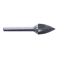 1/8 EdgeHog Tree Shape Pointed End Miniature Carbide Bur SG-43 Std Alt Diamond (Double) - A1 Tooling