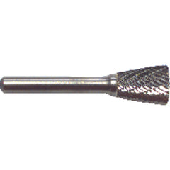 1/4 EdgeHog Back Taper Miniature Carbide Bur SN-51 Std Alt. Diamond(Double) - A1 Tooling