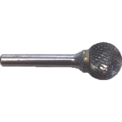 SD1L6 1/4 × 7/32 × 1/4″ SH Dbl Cut Ball End - CBD - Burr - A1 Tooling