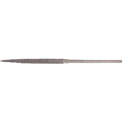 ‎Quality Import Diamond Needle File - 3″ Diamond Length-5-1/2″ Overal Length-100 Grit - Half Round - A1 Tooling