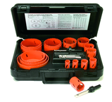 9 Pc. Bi-Metal Electricians and Plumbers Hole Saw Kit - A1 Tooling