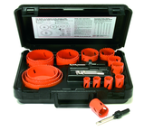 21 Pc. Bi-Metal Utility Hole Saw Kit - A1 Tooling