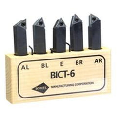 Style AR;AL.BR;BL;E 3/4x3/4" SH - Indexable Tool Bit Set - A1 Tooling