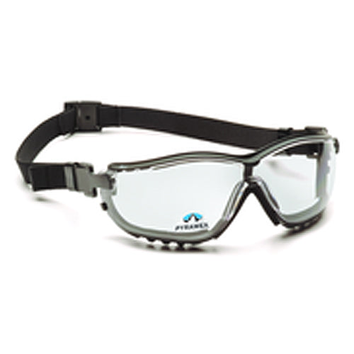 2.5 Magnification Safety Glasses- Clear Lens, Black Frame V2 Reader Style - A1 Tooling