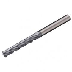 4mm Dia. x 75mm Overall Length 4-Flute Square End Solid Carbide SE End Mill-Round Shank-Center Cut-AlTiN - A1 Tooling