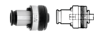 Tension & Compression Tap Adaptor - 1/4" - Adaptor Size 1 - A1 Tooling