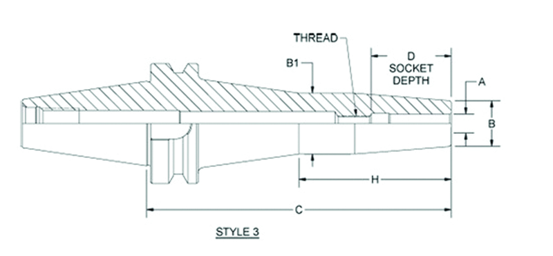 HSK100 5/8 x 6.30 - Shrink Fit Tool Holder - A1 Tooling