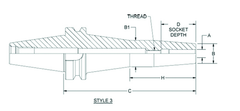 HSK100 1 1/4 x 6.30 - Shrink Fit Tool Holder - A1 Tooling