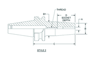 HSK63 3/8 x 3.35 - Shrink Fit Tool Holder - A1 Tooling