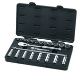 23PC 1/2" DR SAE SKT SET STD/DEEP - A1 Tooling