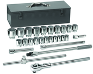 27PC 3/4" DRIVE 12 PT SKT SET - A1 Tooling