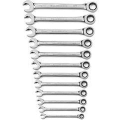 12PC OPEN END RATCHETING WRENCH SET - A1 Tooling