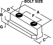 3/4-10 Jaw Nut - #JN-115-A - For 15" Chucks - A1 Tooling