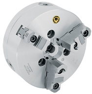 Semi-Steel Lathe Chuck - 10'' A1-8 Mount; 3-Jaw; 2 Piece Reversible Jaws - A1 Tooling