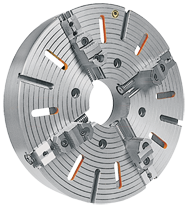 32" 4-Jaw Independent Forged Steel Plain Back Lathe Chuck - A1 Tooling