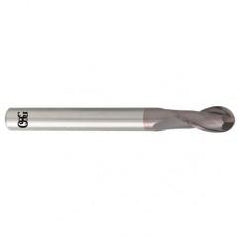 1.6mm Dia. - 50mm OAL - Carbide - Ball End HP End Mill-2 FL - A1 Tooling