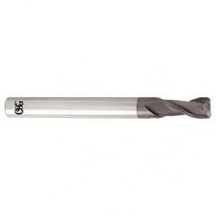 5/8 Dia. x 3-1/2 Overall Length 2-Flute .060 C/R Solid Carbide SE End Mill-Round Shank-Center Cutting-TiALN - A1 Tooling