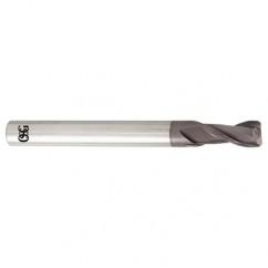 5/8 Dia. x 3-1/2 Overall Length 2-Flute .090 C/R Solid Carbide SE End Mill-Round Shank-Center Cutting-TiALN - A1 Tooling